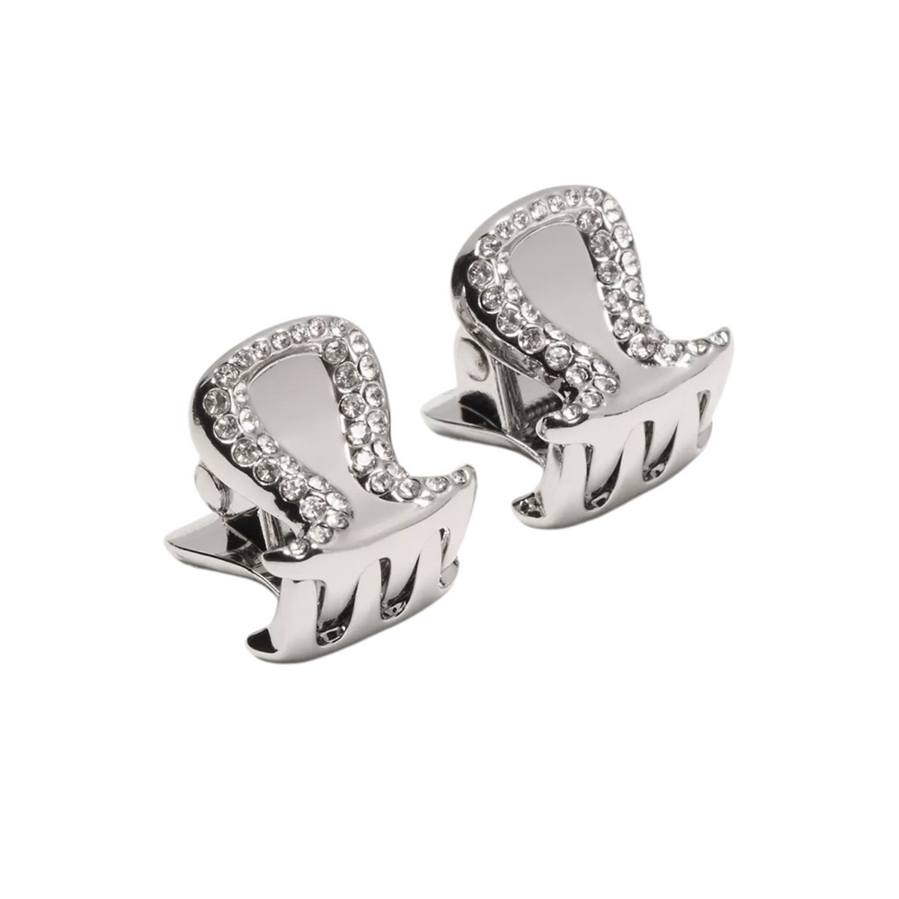 NWT Lululemon mini claw jeweled clips SILVER - Picture 2 of 2